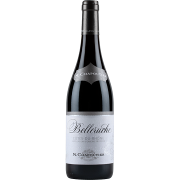 Halbe Flasche - Belleruche Rouge 2024 - M. Chapoutier - Côtes du Rhône - Rotwein - 0.375L