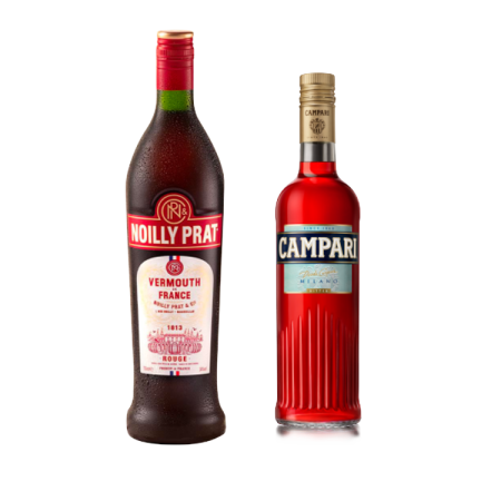 Weinpaket - Cocktail Americano - Campari + Vermouth rot - 2 Fl. Weinpaket - Cocktail Americano - Campari + Vermouth rot - 2 Fl.
