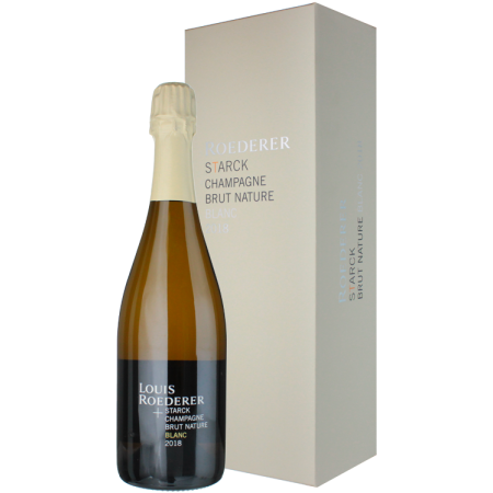Champagner Louis Roederer - Brut Nature 2018 - Édition limitée Philippe Starck - Etui Champagner Louis Roederer - Brut Nature 2018 - Édition limitée Philippe Starck - Etui