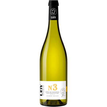 N°3 Colombard-Sauvignon Blanc 2025 - UBY - Côtes de Gascogne - Weisswein - 0.75L