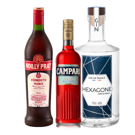 Weinpaket - Cocktail Negroni - Campari + Vermouth + Gin - 3 Fl. Weinpaket - Cocktail Negroni - Campari + Vermouth + Gin - 3 Fl.