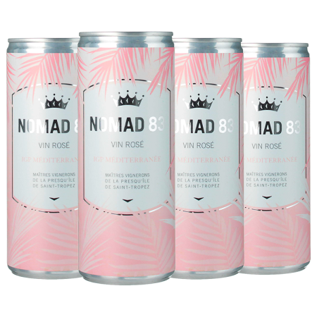 Pack de 4 Canettes (25cl) - Nomad 83 - Maîtres Vignerons de Saint-Tropez Pack de 4 Canettes (25cl) - Nomad 83 - Maîtres Vignerons de Saint-Tropez