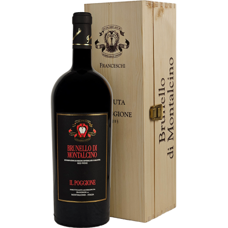 Magnum - Brunello di Montalcino 2021 - Il Poggione - En Holzkiste Magnum - Brunello di Montalcino 2021 - Il Poggione - En Holzkiste