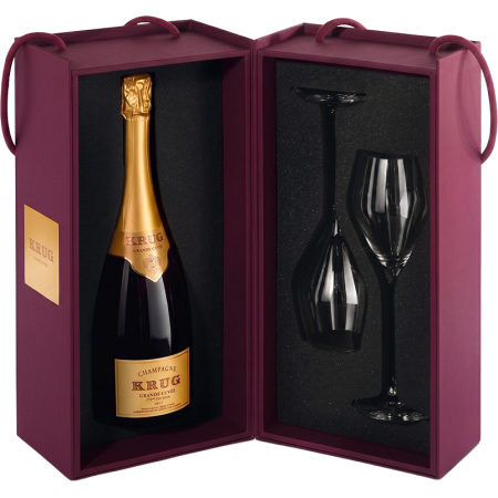 Champagner Krug - Édition 173 + 2 Gläser - Mit Etui Champagner Krug - Édition 173 + 2 Gläser - Mit Etui