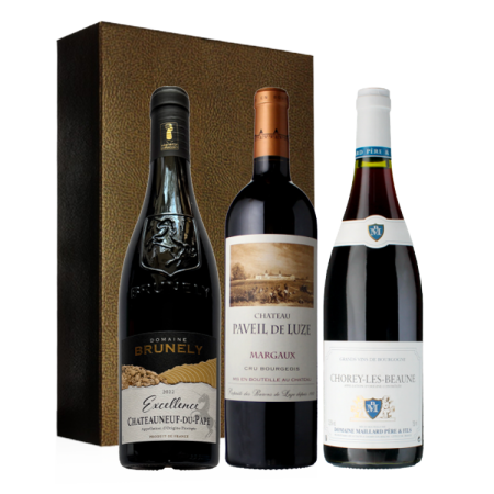 Wein-Geschenkset - Guide Hachette - Prestige - 3 Fl. Wein-Geschenkset - Guide Hachette - Prestige - 3 Fl.