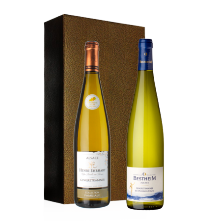 Wein Geschenkset - Alsace Gewürztraminer Must Haves - 2 Fl. Wein Geschenkset - Alsace Gewürztraminer Must Haves - 2 Fl.