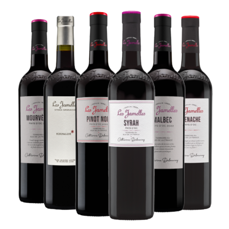 Weinpaket - Best Of Rotwein - Les Jamelles -6 Fl. Weinpaket - Best Of Rotwein - Les Jamelles -6 Fl.