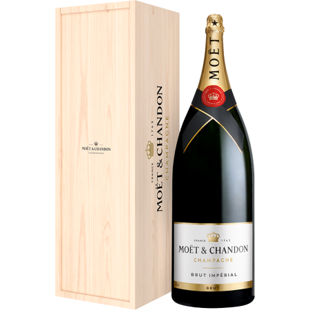 Nebukadnezar - Champagner Moët & Chandon - Brut Impérial - Holzkiste Nebukadnezar - Champagner Moët & Chandon - Brut Impérial - Holzkiste