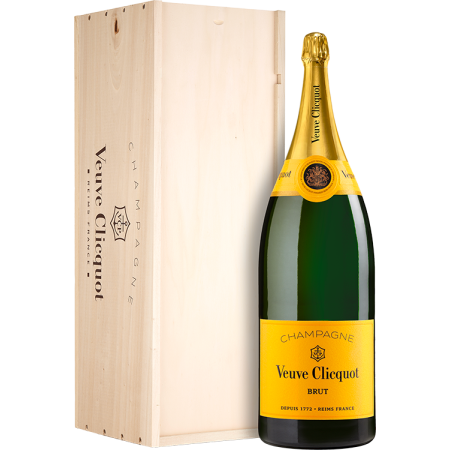 Salmanazar - Champagner Veuve Clicquot Brut Carte Jaune - Holzkiste Salmanazar - Champagner Veuve Clicquot Brut Carte Jaune - Holzkiste