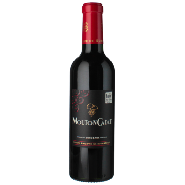Halbe Flasche - Mouton Cadet 2024 - Baron Philippe de Rothschild - Bordeaux - Rotwein - 0.375L