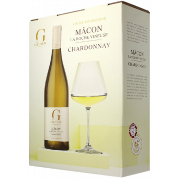 BIB 3L - Mâcon la Roche-Vineuse 2025 - Château de la Greffière - Mâcon-La Roche Vineuse - Weisswein - 3L