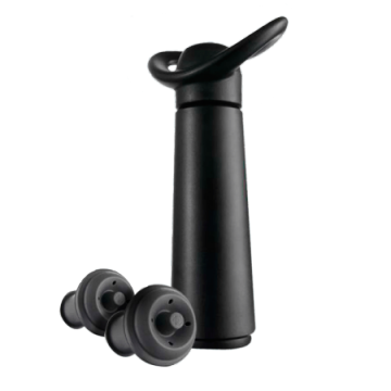 Wine Saver Wein-Vakuumpumpe mit Korken schwarz