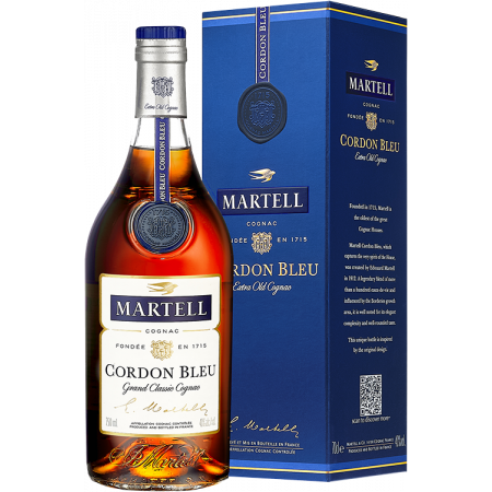 Cognac - Martell Cordon Bleu - Etui Cognac - Martell Cordon Bleu - Etui