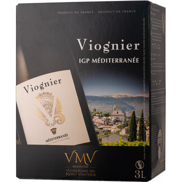 BIB 3L - Viognier - Vignerons du Mont Ventoux - Méditerranée - Weisswein - 3L