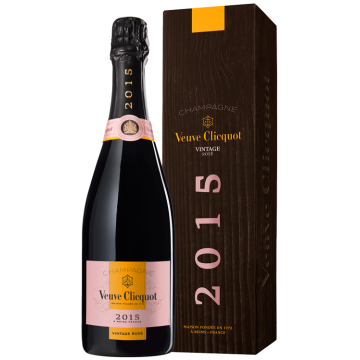 Champagner Veuve Clicquot Rosé Vintage 2015 - Mit Etui - 0.75L