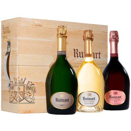 Champagner Geschenkset - Ruinart Cave Urbaine Blanc de Blancs - Rosé - Brut - 3 Fl. Champagner Geschenkset - Ruinart Cave Urbaine Blanc de Blancs - Rosé - Brut - 3 Fl.