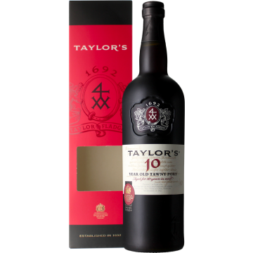 Portwein Tawny 10 Jahre - Taylor’s - Mit Etui - Porto - Rotwein - 0.75L