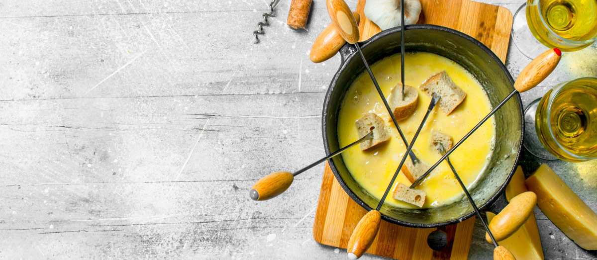 Wein zu Käsefondue