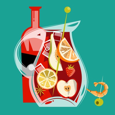 Sangria Genuss aus gutem Rotwein machen und beim Weinversand Vinatis bestellen.