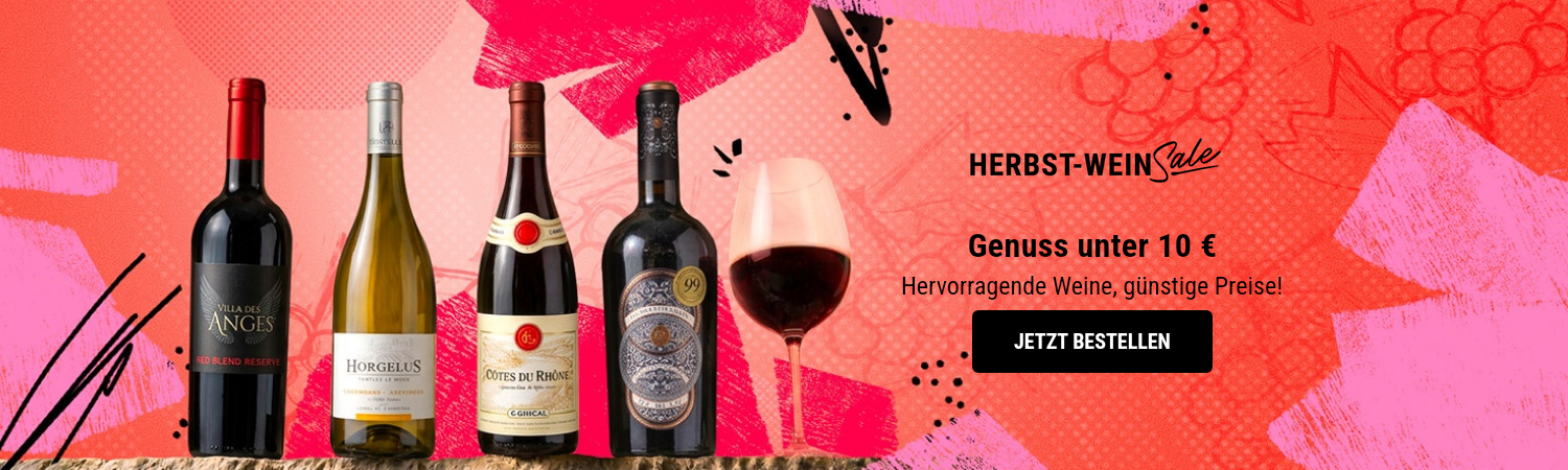 Wein Sale Event: Foire aux vins im Herbst 2026 - unter 10 €